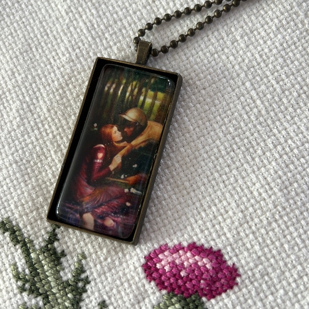Edmund Leighton Art Necklace